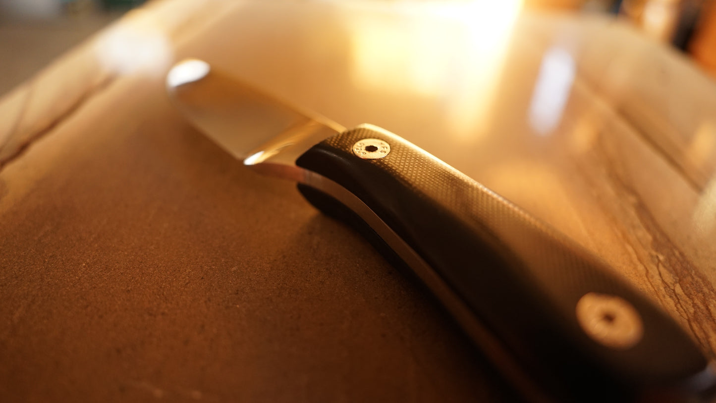 Blackout EDC Knife | Compact G10 Handle with Kydex Sheath