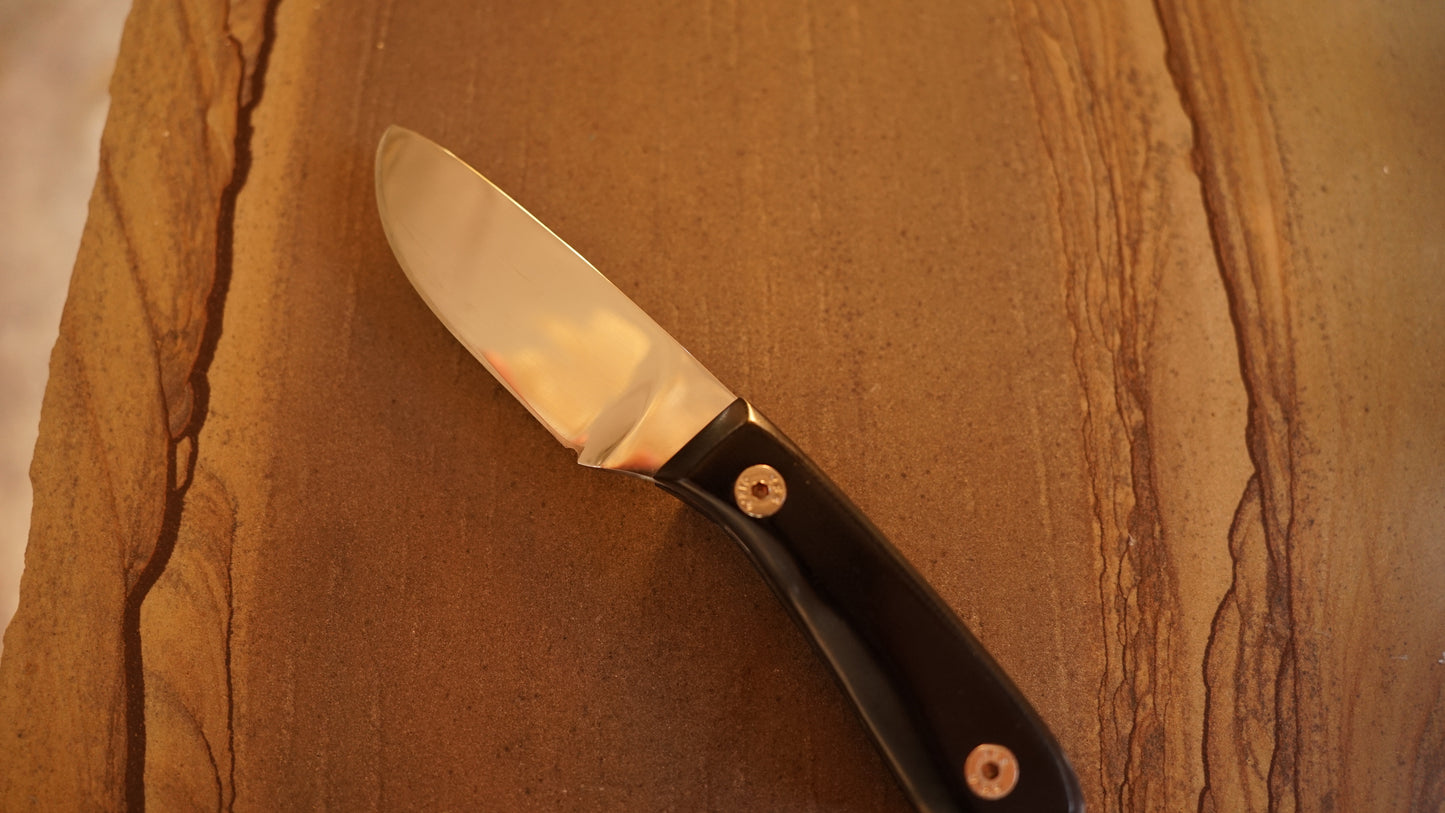 Blackout EDC Knife | Compact G10 Handle with Kydex Sheath