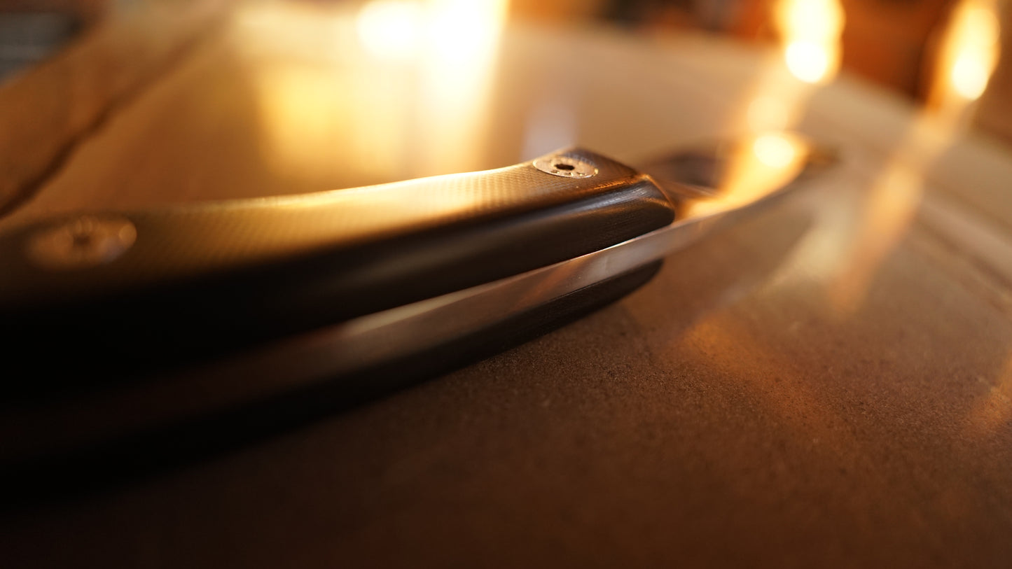 Blackout EDC Knife | Compact G10 Handle with Kydex Sheath