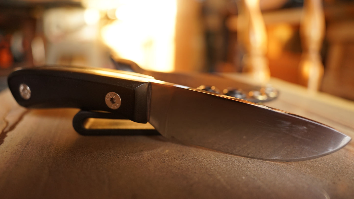 Blackout EDC Knife | Compact G10 Handle with Kydex Sheath